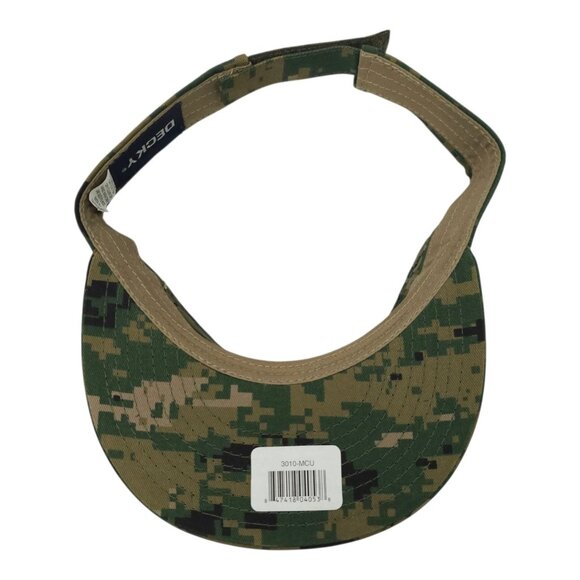 BG Camo Visor Decky Adjustable Strapback Cap Hunting Camouflage Hat 3010 NEW - Picture 5 of 13